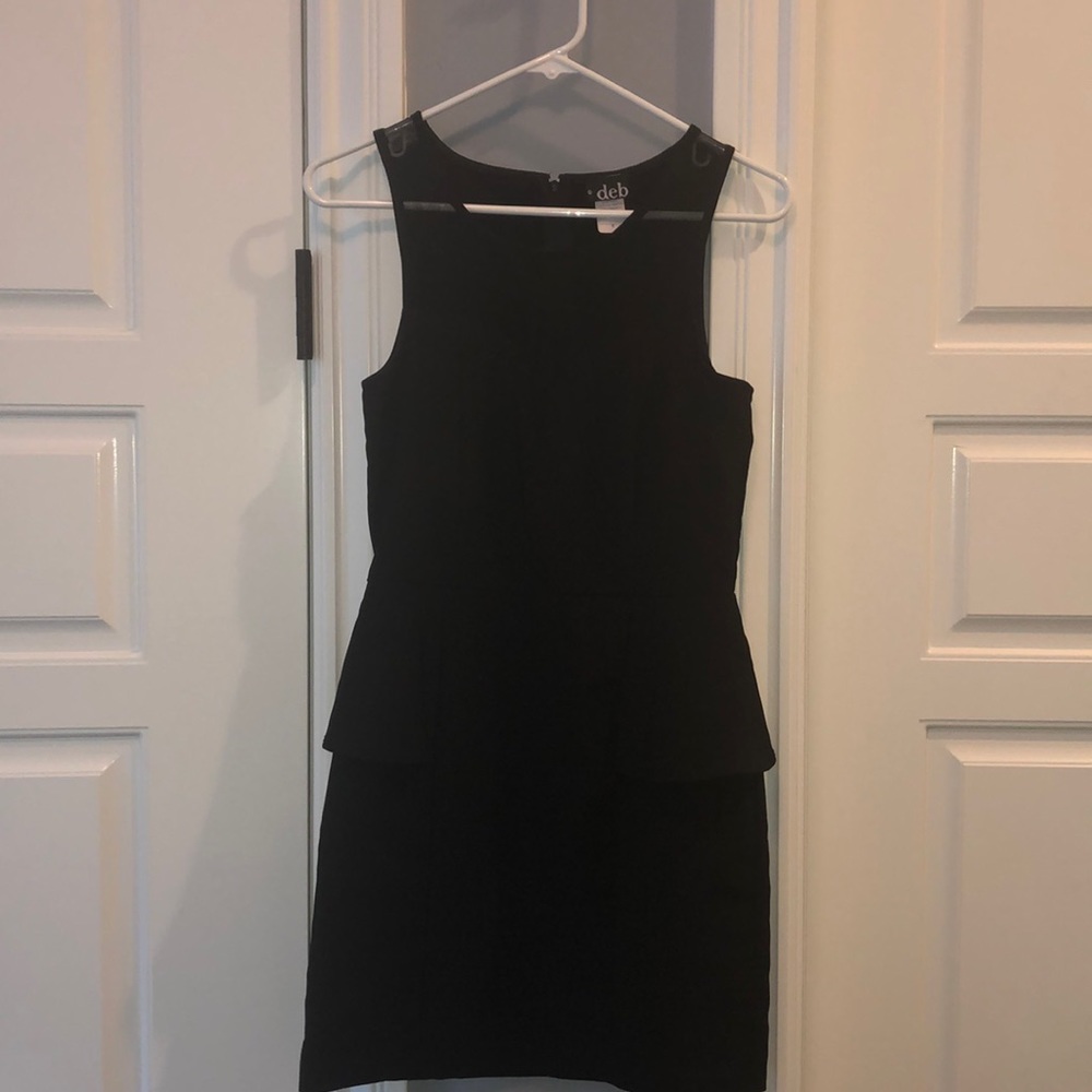 Black Peplum Dress